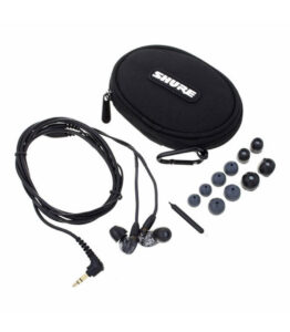 SHURE SE215-K-EFS Profesionalne Sound Isolating bubice / in-ear monitorske slušalice (Crna boja)