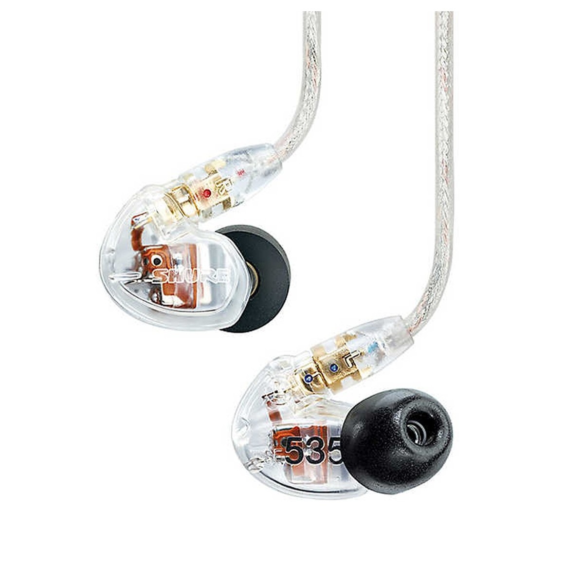 SHURE SE535-CL-EFS Profesionalne Sound Isolating triple-driver in-ear monitorske slušalice (Prozirna boja)
