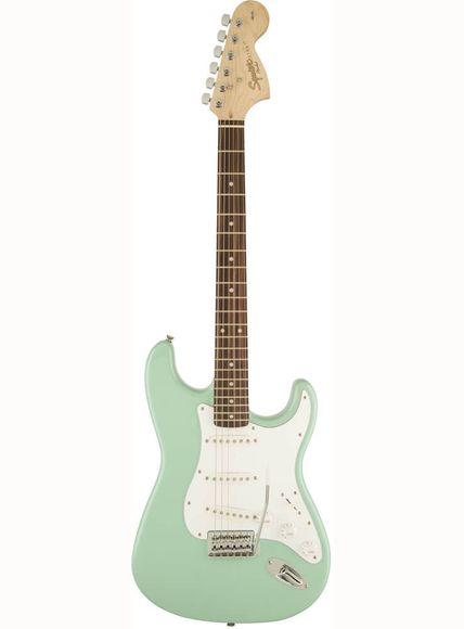 SQUIER by FENDER Affinity Series Stratocaster® SSS LRL Surf Green Električna gitara