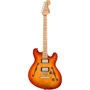 Squier by Fender Affinity Series Starcaster Deluxe LRL polu-akustična gitara u Sienna Sunburst finišu sa lovorovim prstohvatom i dva hambakera