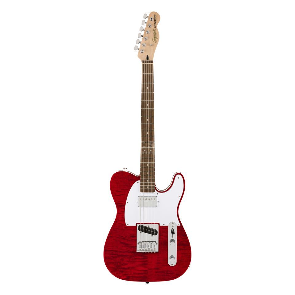 Squier by Fender Affinity Series Telecaster FMT SH LRL električna gitara u Crimson Red Transparent prozirno crvenoj boji od rebrastog javora sa lovorovim prstohvatom