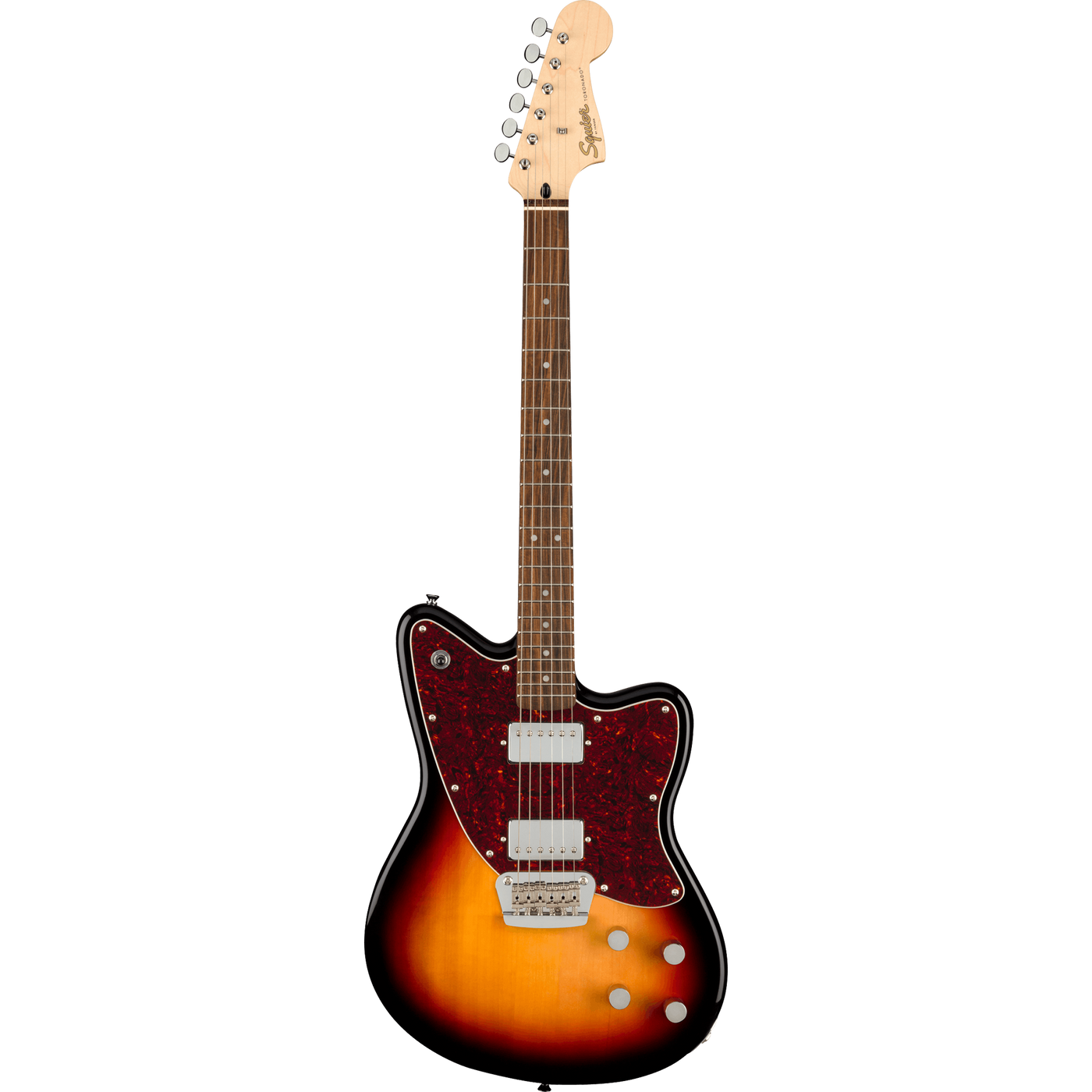 Squier by Fender Paranormal Toronado LRL električna gitara u 3-Color Sunburst trobojnom sunburst finišu sa tortoiseshell maskom i dva hambakera