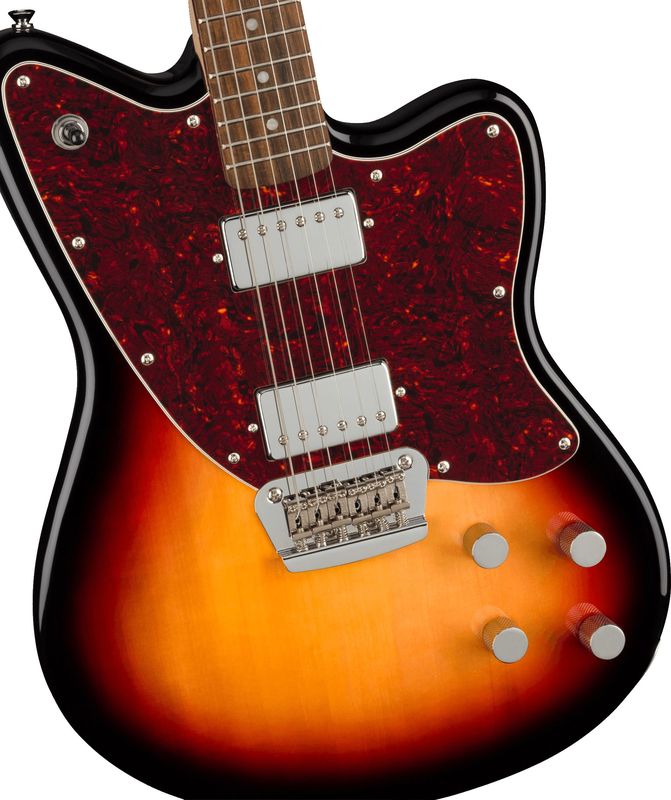SQUIER by FENDER Paranormal Toronado® LRL Tortoiseshell Pickguard 3-Color Sunburst Električna gitara - Slika 4
