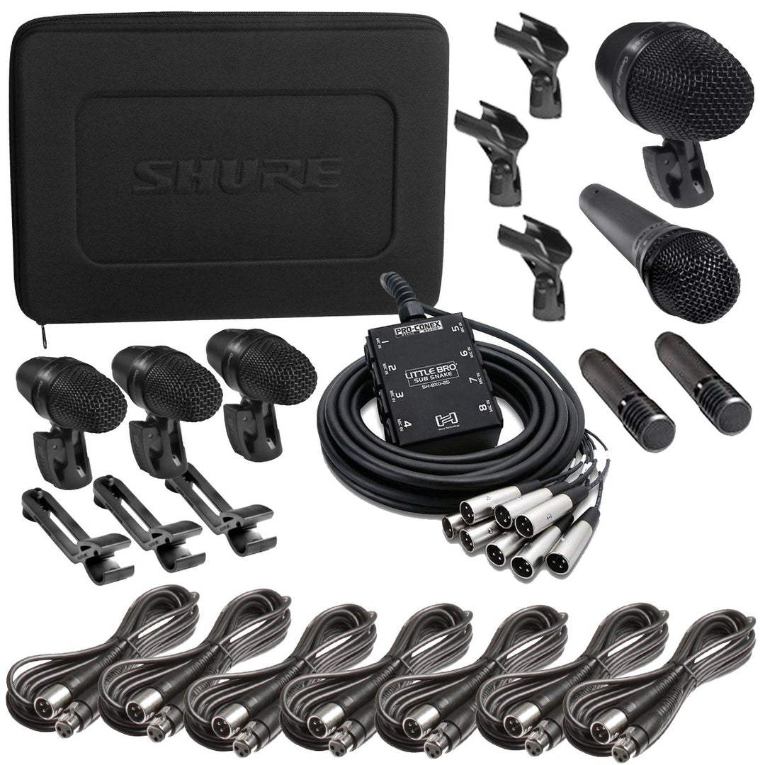 Shure PGADRUMKIT7 Profesionalni sedmodelni komplet mikrofona za bubnjeve - Slika 2