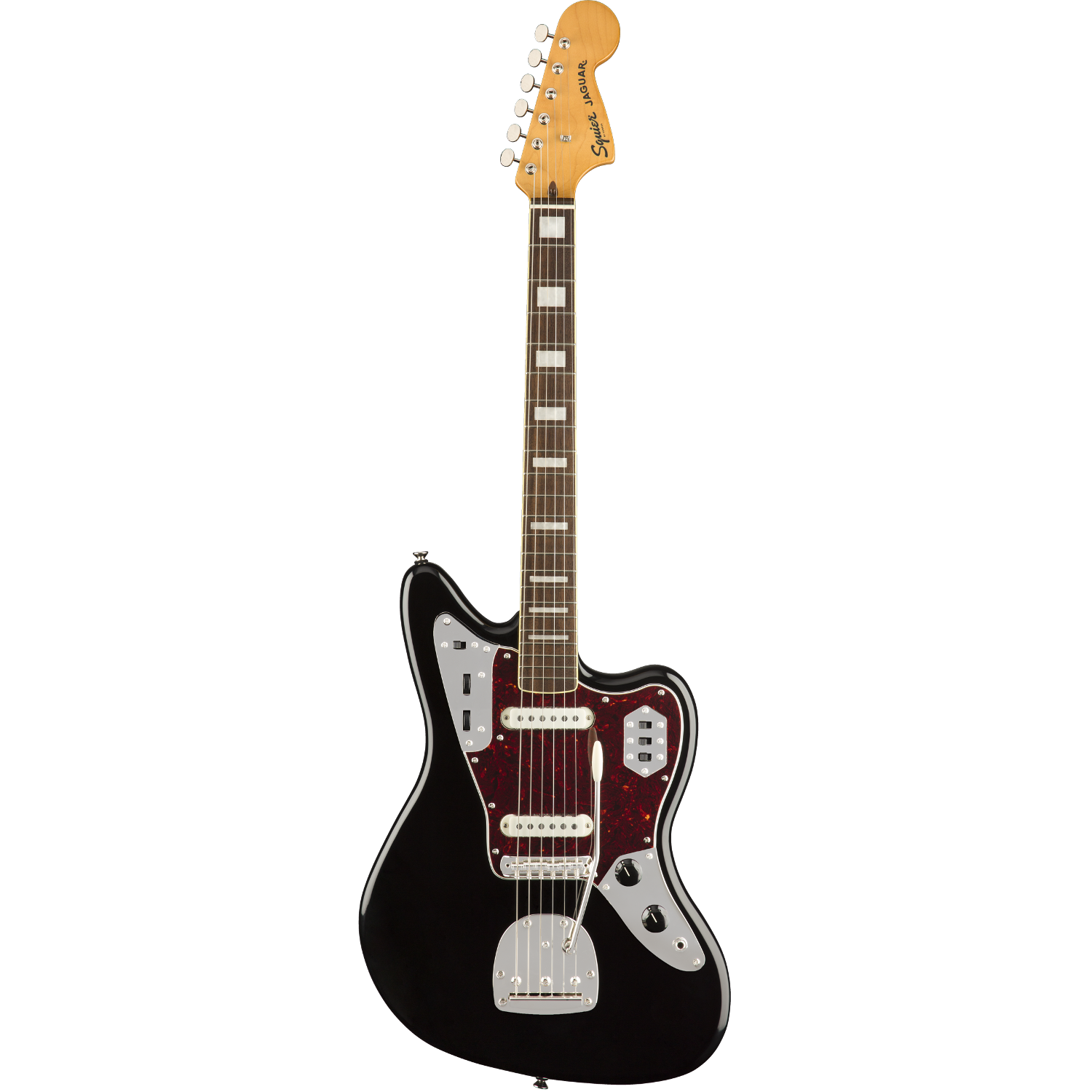 Squier By Fender Classic Vibe 70s Jaguar Laurel Fingerboard Black električna gitara