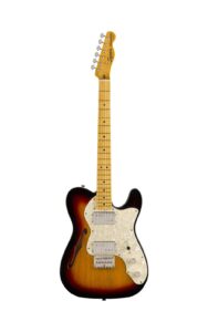 Squier by Fender Classic Vibe '70s Telecaster Thinline MN električna gitara u trobojnom 3-Color Sunburst finišu sa javorovim vratom, F-otvorom i bisernom perloid maskom