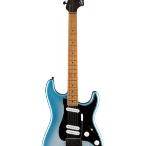 Squier by Fender Contemporary Stratocaster Special RMN električna gitara u plavom metalik Sky Burst prelivu sa vratom od pečenog javora, crnom maskom i tri singl magneta u specifičnom rasporedu