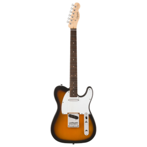 Squier by Fender Debut Series Telecaster električna gitara u 2-Color Sunburst finišu sa belom okidnom pločom i laurel prstohvatom