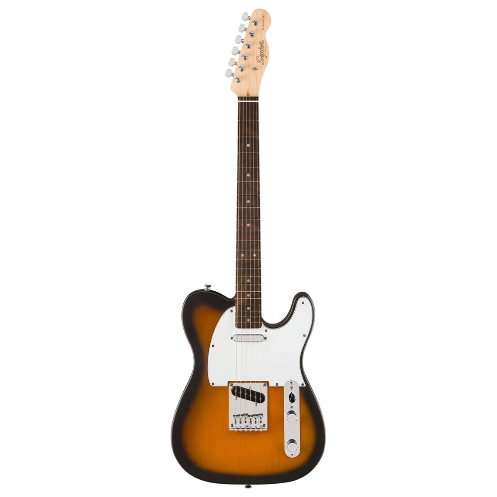Squier by Fender Debut Series Telecaster električna gitara u 2-Color Sunburst finišu sa belom okidnom pločom i laurel prstohvatom