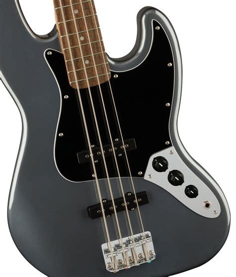 Squier by Fender Affinity Series Jazz Bass LRL BPG Charcoal Frost Metallic - Slika 4