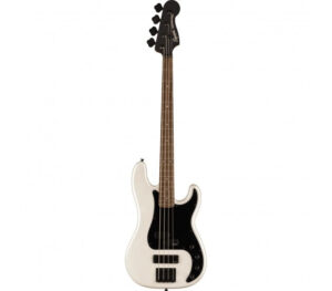 Squier by Fender Contemporary Active Precision Bass PH LRL BPG Pearl White bas gitara