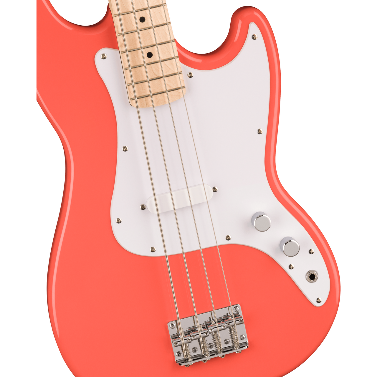 Squier by Fender Sonic Bronco Bass MN WPG Tahitian Coral - Slika 2