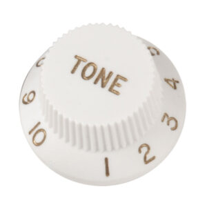 pot knob strat white tone