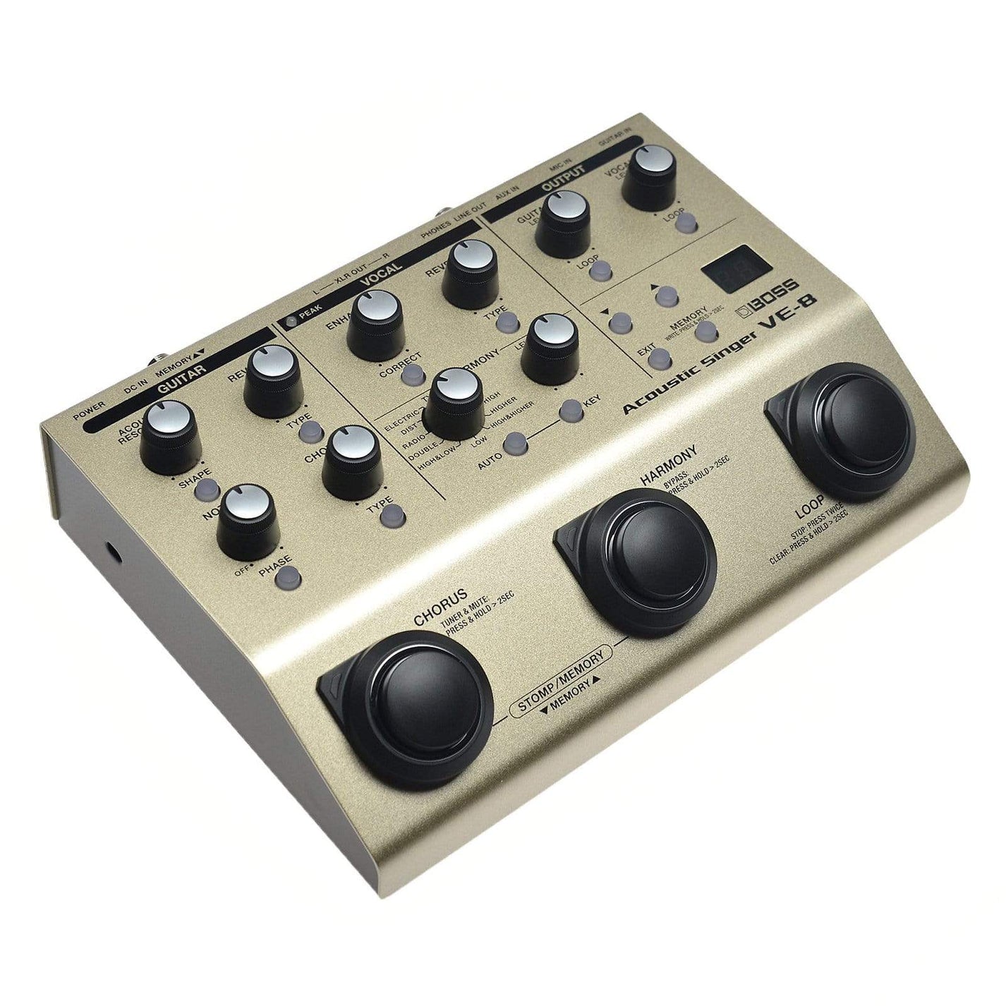 Boss VE-8 Acoustic Singer - Vokalni i Gitarski Procesor sa Efektima i Looper-om - Slika 2
