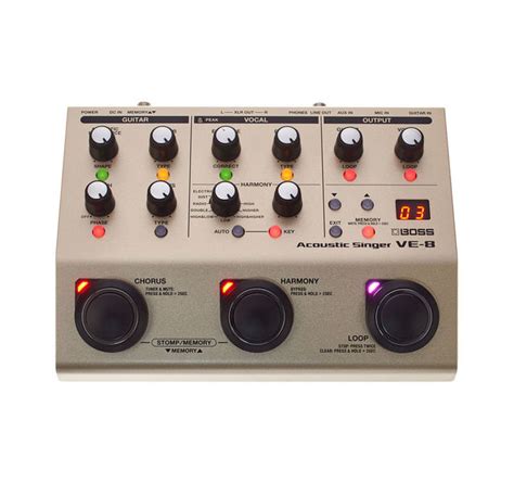 Boss VE-8 Acoustic Singer - Vokalni i Gitarski Procesor sa Efektima i Looper-om - Slika 3
