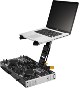 Hercules Stands DG400BB sklopivi stoni stalak za laptop i DJ opremu sa torbom