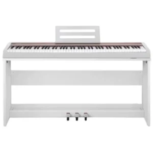 NUX NPK-10WH Bundle White digitalni klavir sa drvenim stalkom i trostrukom pedalom u beloj boji