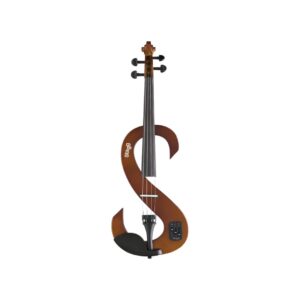 Stagg EVN 4/4 VBR električna violina vintage brown sa koferom i slušalicama