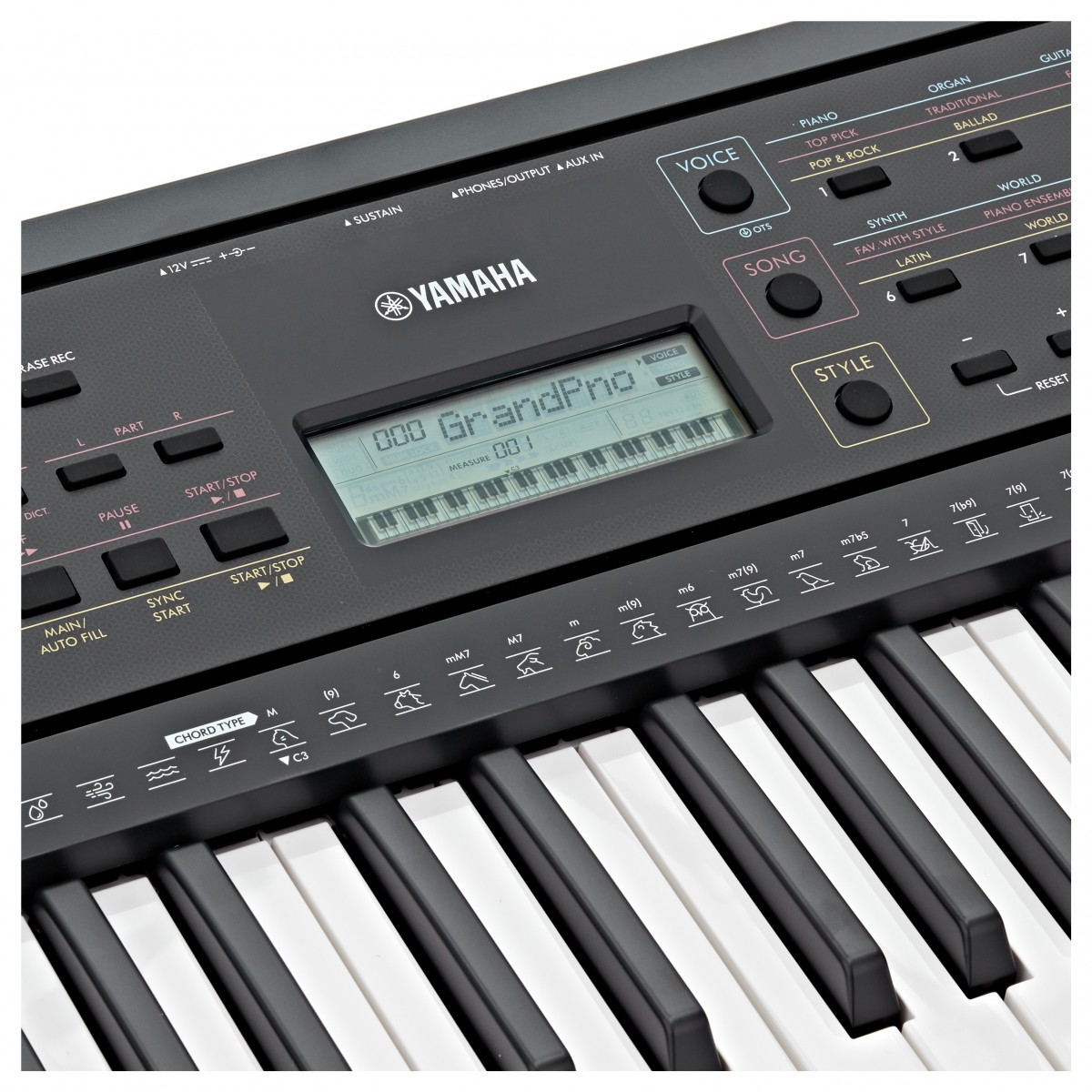 Yamaha PSR-E273 Klavijatura sa Dinamičkim Zvukom Black - Slika 3